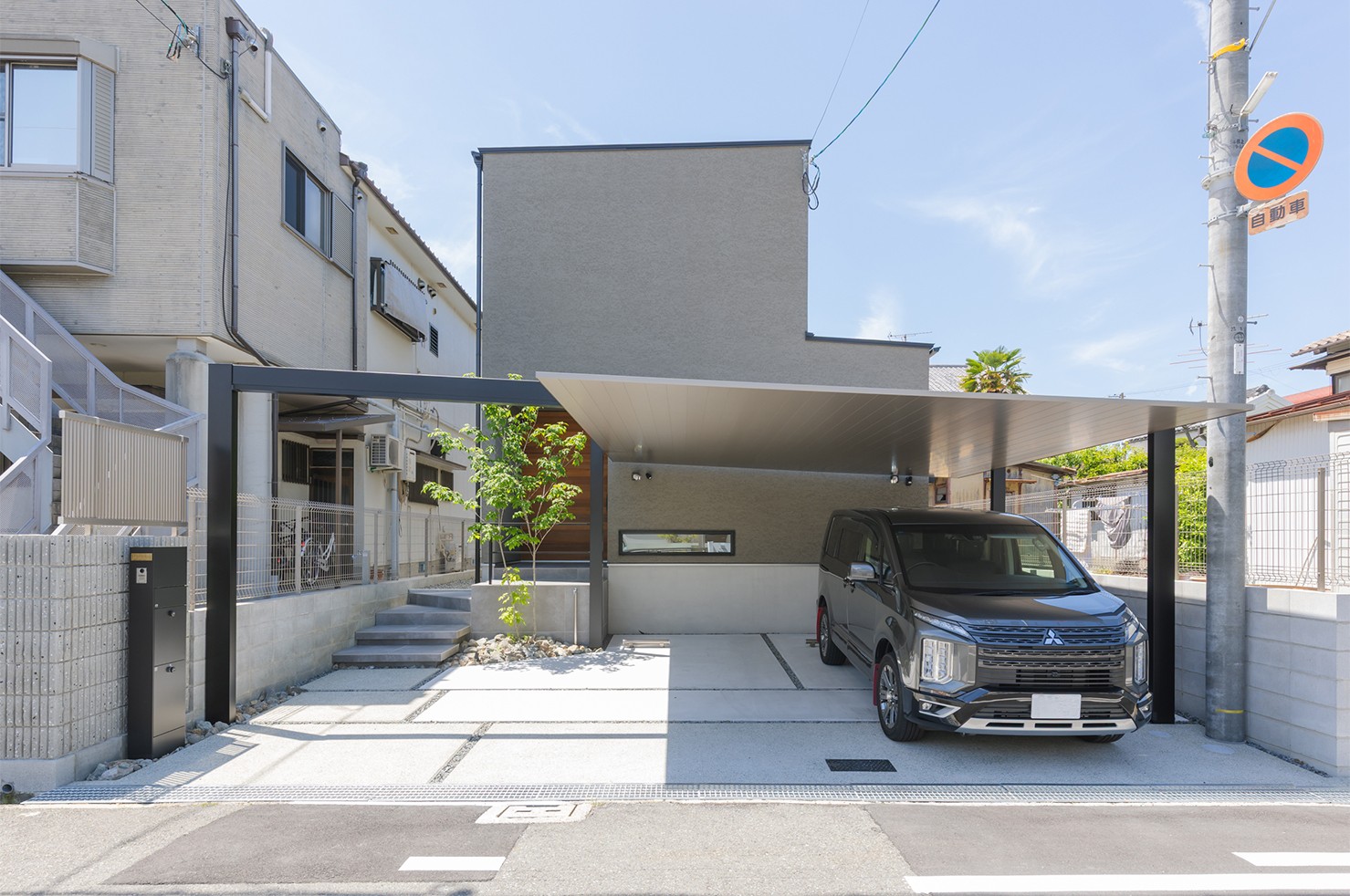 視線が抜ける美しい空間。一階完結型住宅