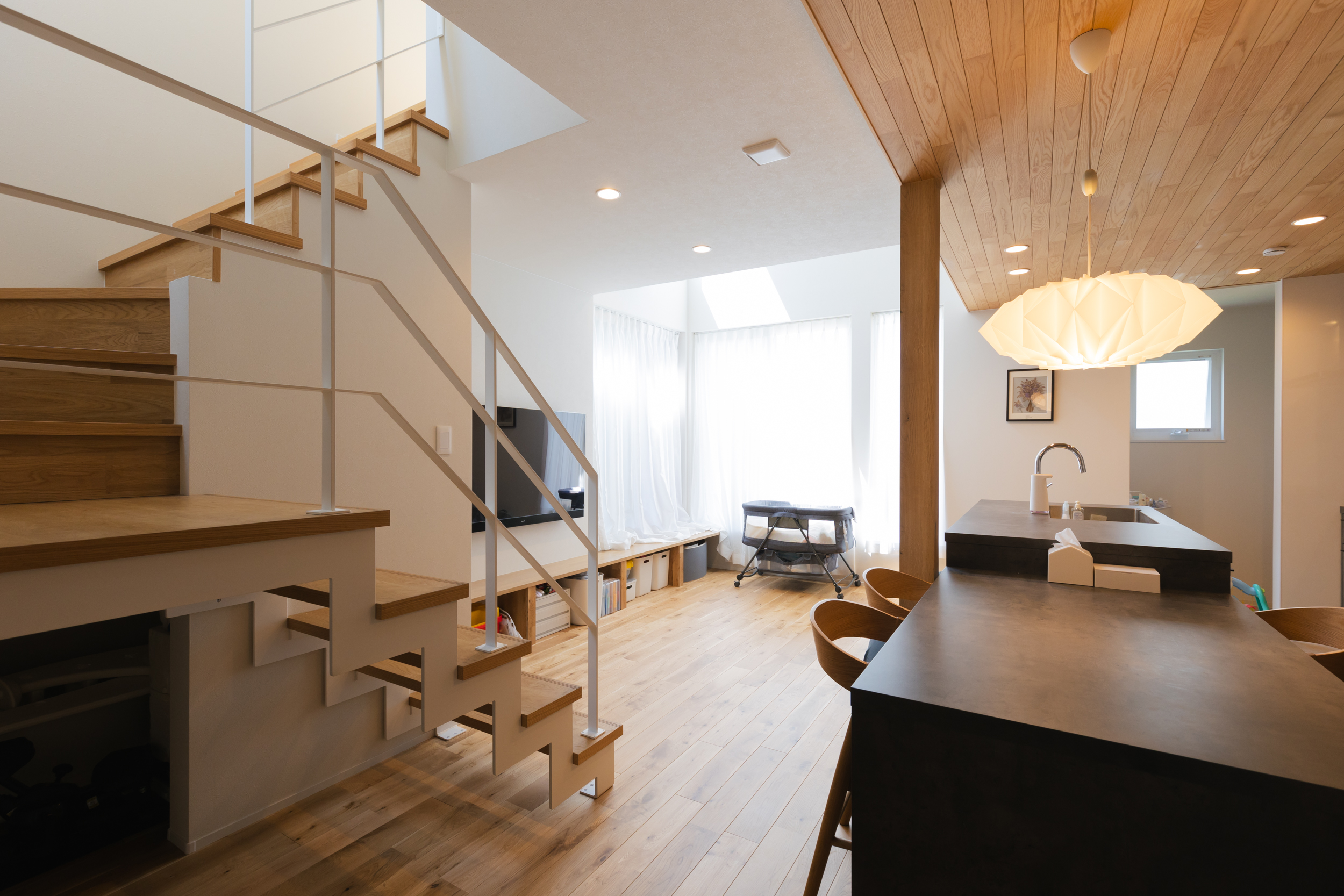 夢広の新築住宅のリビング